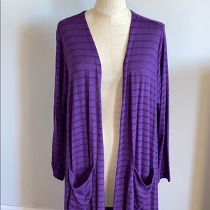 LuLaRoe XL purple duster